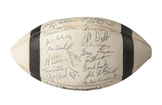 1965 New York Giants Team Signed Football with 39 signatures